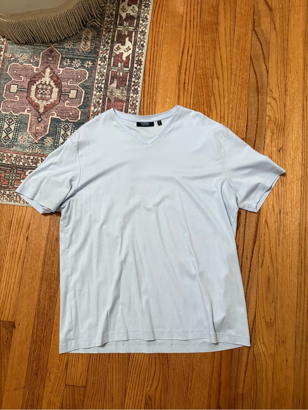 Murano Light Blue V-Neck Men's T-Shirt